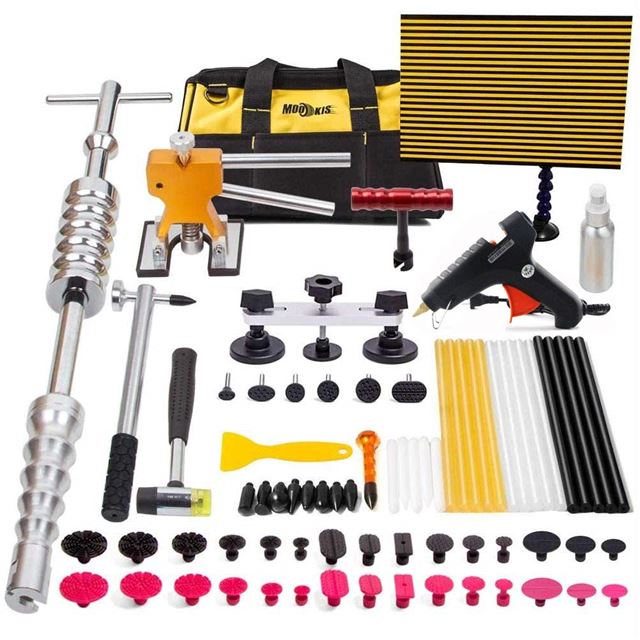 OU BEST SCEGLIERE Kit Riparazione Ammaccature Auto PDR - Estrattore A Ponte Con Pistola Colla E 40 Accessori